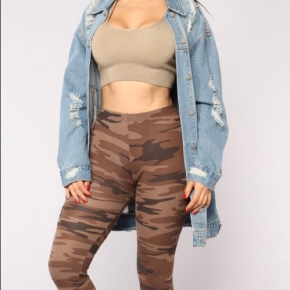 Fashion Nova Distressed Denim Jean Jacket
